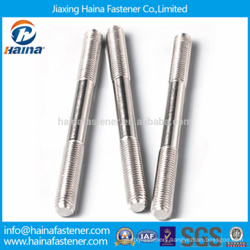 DIN938 zinc plated carbon steel double end stub bolt